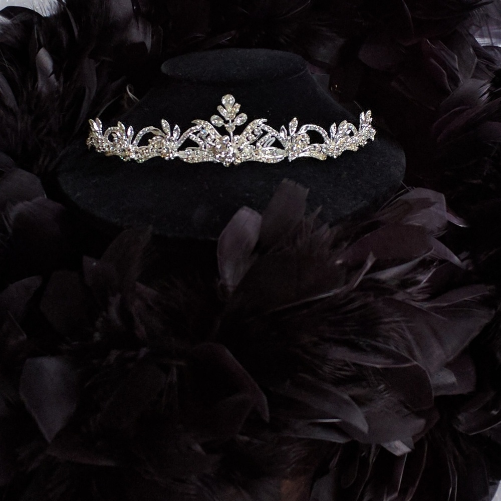 Rhinestones Crystal Flower Wedding Tiara Crown